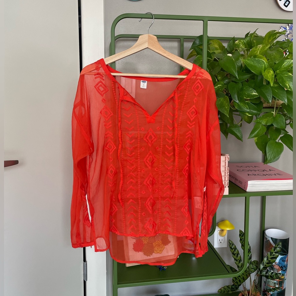 ⭐️ NWT⭐️ | Translucent Long Sleeve Coverup